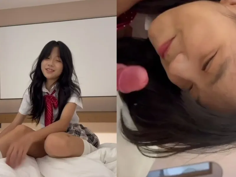Em loli dễ thương liếm cây hàng biến em thành con đào dam dang p1